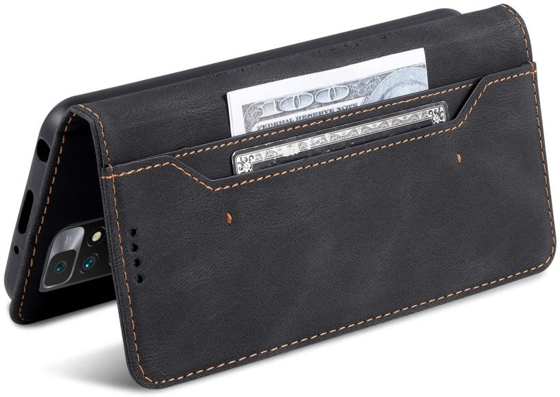 AZNS Xiaomi Redmi 10 Hoesje Wallet Book Case Kunstleer Zwart afbeelding 10