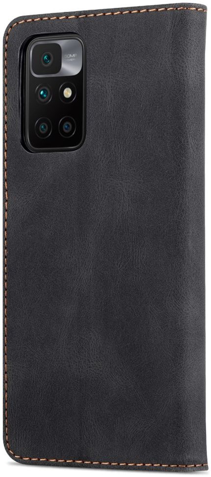 AZNS Xiaomi Redmi 10 Hoesje Wallet Book Case Kunstleer Zwart afbeelding 7