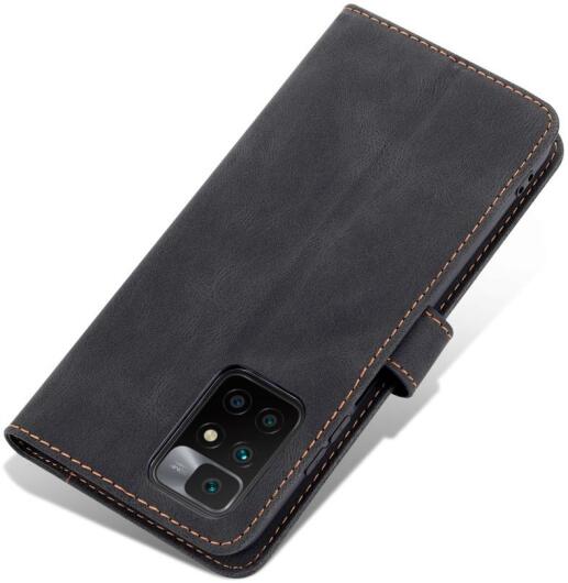 AZNS Xiaomi Redmi 10 Hoesje Wallet Book Case Kunstleer Zwart afbeelding 5