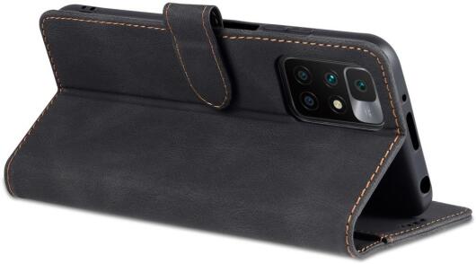 AZNS Xiaomi Redmi 10 Hoesje Wallet Book Case Kunstleer Zwart afbeelding 9