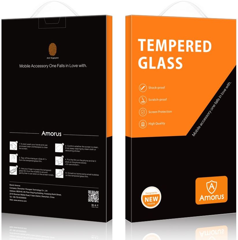 Amorus Samsung Galaxy A13 5G / A04s Screen Protector Tempered Glass afbeelding 10