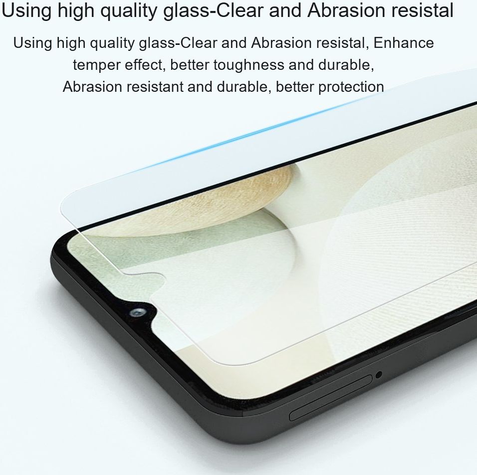 Amorus Samsung Galaxy A13 5G / A04s Screen Protector Tempered Glass afbeelding 5