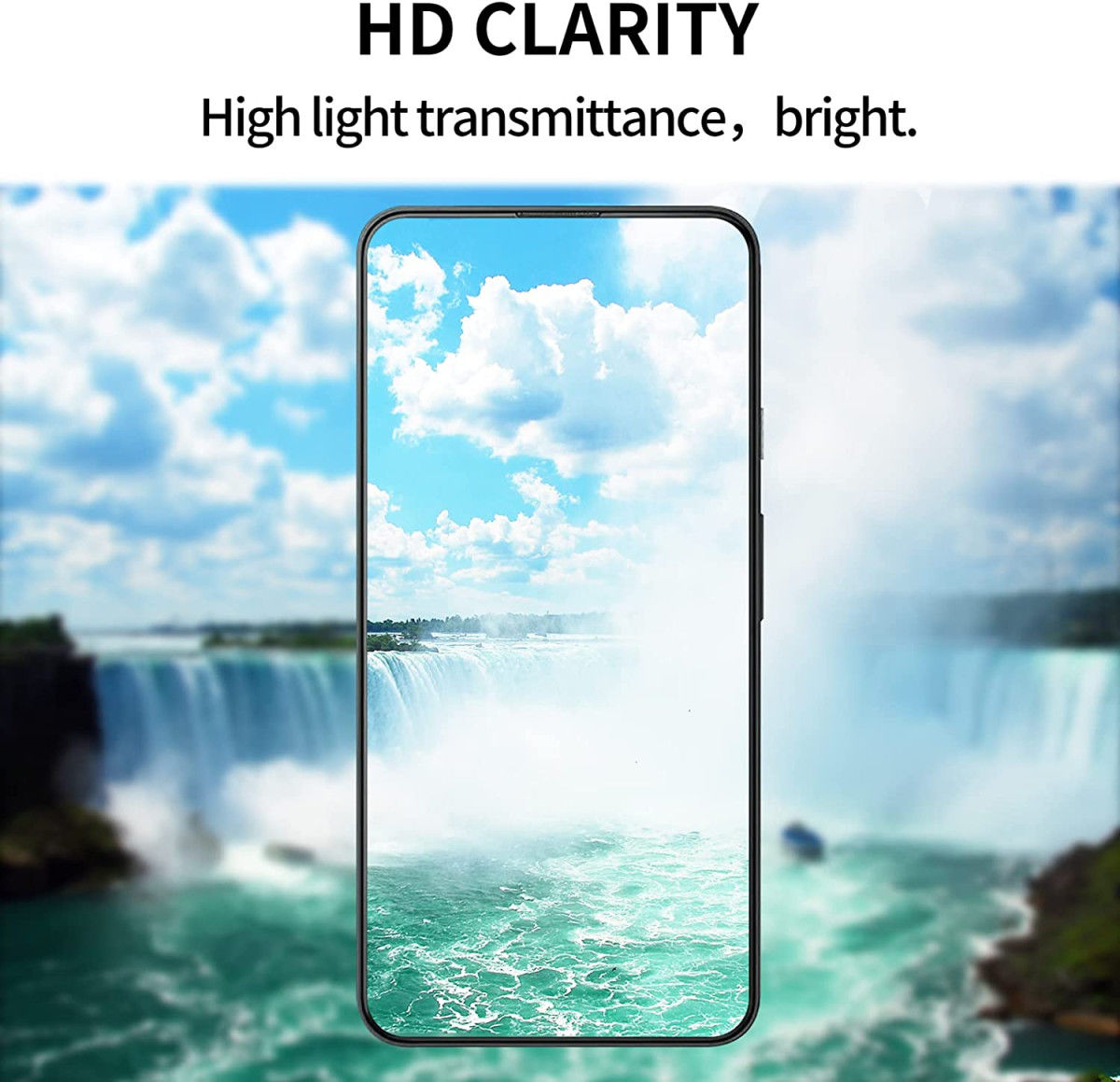 TCL 20 L Screen Protector 0.3mm Arc Edge Tempered Glass afbeelding 3