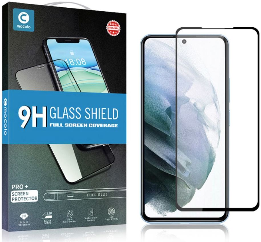 MOCOLO Samsung Galaxy S22 Plus Screen Protector Volledig Dekkend Zwart afbeelding 5