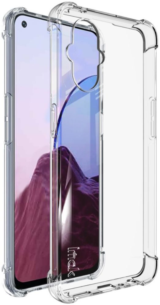 IMAK Oppo Reno 8 Lite Hoesje + Screen Protector Transparant afbeelding 1