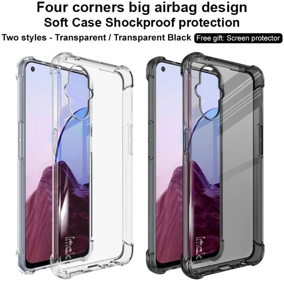 IMAK Oppo Reno 8 Lite Hoesje + Screen Protector Transparant afbeelding 5