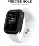 Apple Watch Series 7 / 8 / 9 45MM Hoesje met Screen Protector - TPU - Zwart