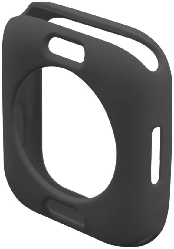 Apple Watch Series 7 / 8 / 9 45MM Hoesje met Screen Protector - TPU - Zwart afbeelding 2