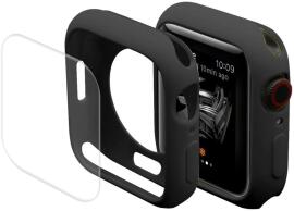 Apple Watch Series 7 / 8 / 9 45MM Hoesje met Screen Protector - TPU - Zwart