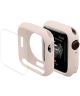 Apple Watch Series 7 / 8 / 9 45MM Hoesje TPU + Screen Protector Roze