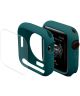 Apple Watch Series 7 / 8 / 9 45MM Hoesje met Screen Protector - TPU - Groen