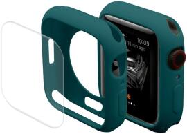 Apple Watch Series 7 / 8 / 9 45MM Hoesje met Screen Protector - TPU - Groen