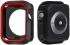 Apple Watch Series 7/8/9 41MM Hoesje - Schokbestendig - Siliconen - Zwart Rood