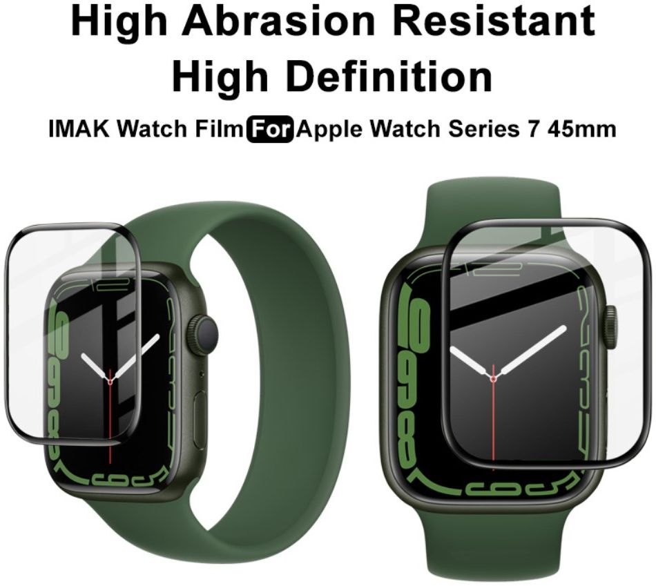 IMAK - Apple Watch Series 7 / 8 / 9 45MM Screen Protector - PMMA afbeelding 5