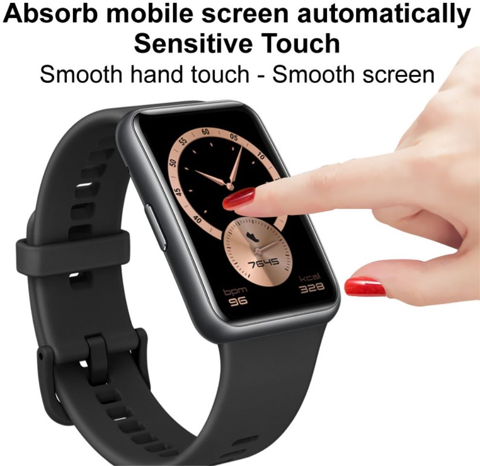 IMAK - Apple Watch Series 7 / 8 / 9 45MM Screen Protector - PMMA afbeelding 7