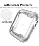 Apple Watch Series 7/8/9 41MM Hoesje met Screenprotector - TPU - Zilver