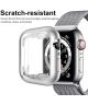 Apple Watch Series 7/8/9 41MM Hoesje met Screenprotector - TPU - Zilver