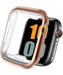 Apple Watch Series 7 41MM Hoesje TPU met Screenprotector Rosé Goud