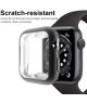 Apple Watch Series 7 / 8 / 9 45MM Hoesje TPU met Screenprotector Zwart