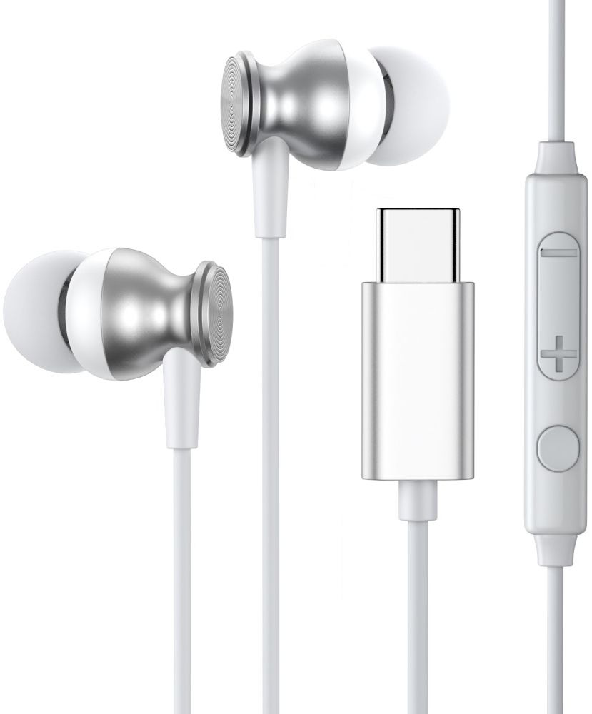 JOYROOM JR-EC04 Type-C In-Ear Headphone Zilver afbeelding 1