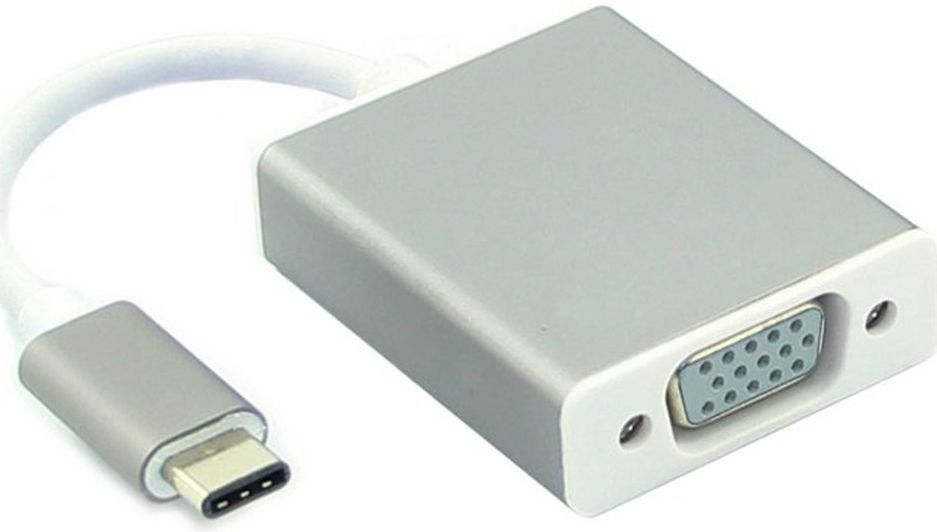 USB Type-C naar VGA Kabel Adapter Zilver afbeelding 1