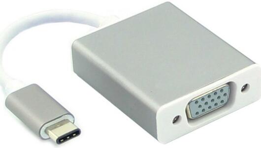 USB Type-C naar VGA Kabel Adapter Zilver afbeelding 1