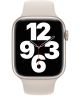 Apple Watch 41MM / 40MM / 38MM Bandje Siliconen met Drukknoop Beige
