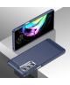 Motorola Edge 20 Hoesje Geborsteld TPU Back Cover Flexibel Blauw