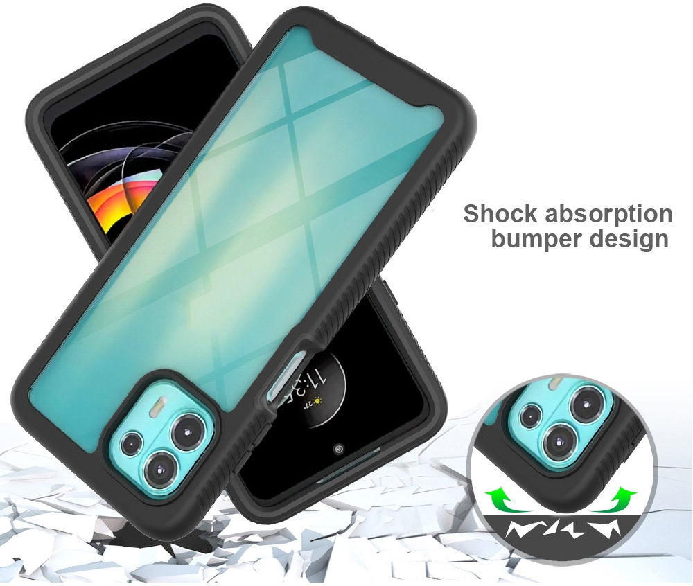 Motorola Edge 20 Lite Hoesje Volledig Schokbestendig Cover Zwart afbeelding 2