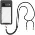 Google Pixel 6 Pro Hoesje met Koord TPU Back Cover Keycord Zwart afbeelding 1