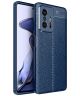 Xiaomi Mi 11T / Mi 11T Pro Hoesje TPU Back Cover Kunstleer Blauw