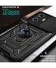 Xiaomi Mi 11T / 11T Pro Hoesje Camera Slider en Kickstand Ring Zwart