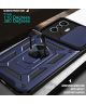 Xiaomi Mi 11T / 11T Pro Hoesje Camera Slider en Kickstand Ring Blauw
