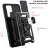 Samsung Galaxy S22 Ultra Hoesje Camera Slider en Kickstand Ring Zwart afbeelding 6