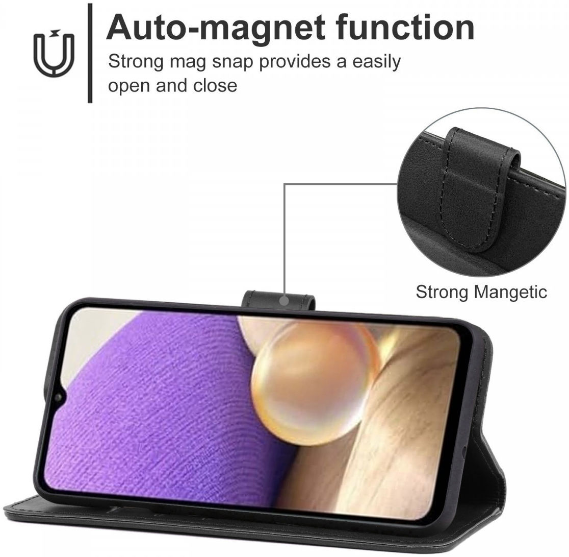 Samsung Galaxy A33 Hoesje Portemonnee Wallet Book Case Zwart afbeelding 3