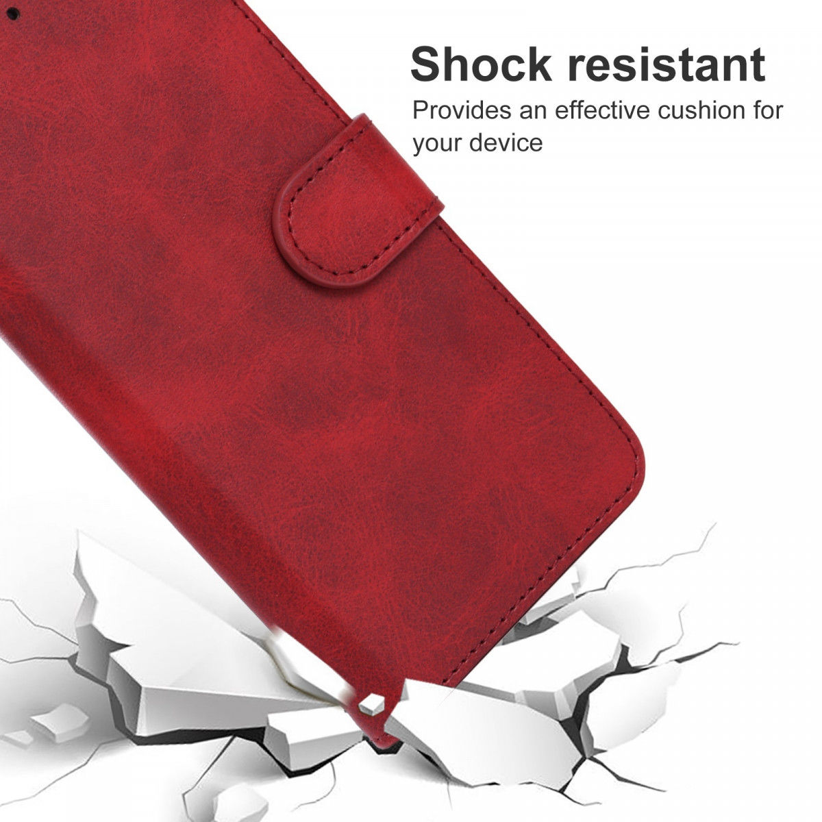 Samsung Galaxy A33 Hoesje Portemonnee Wallet Book Case Rood afbeelding 4