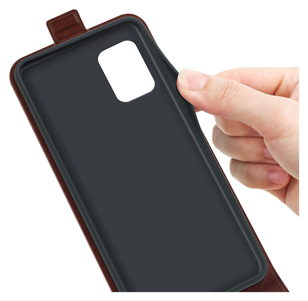 Samsung Galaxy A53 Hoesje Verticale Flip Wallet Case Bruin afbeelding 4