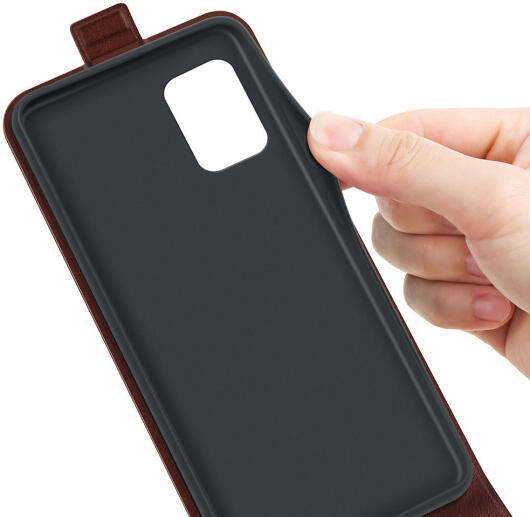 Samsung Galaxy A53 Hoesje Verticale Flip Wallet Case Bruin afbeelding 4