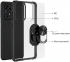 Samsung Galaxy A53 Hoesje Kickstand Ring Back Cover Transparant/Rood afbeelding 5