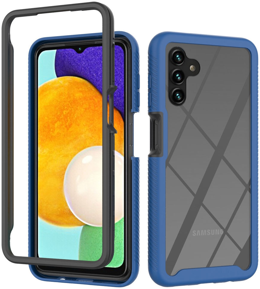 Samsung Galaxy A13 5G/A04s Hoesje Volledig Schokbestendig Cover Blauw afbeelding 1