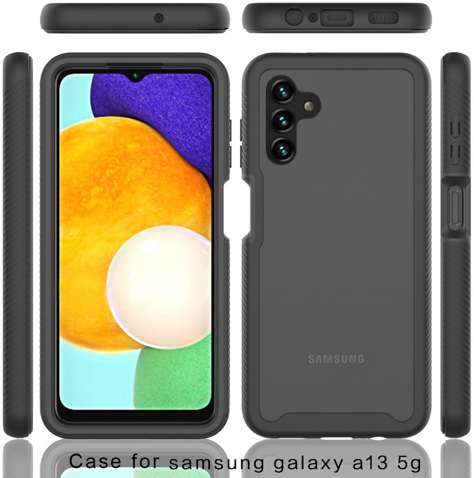 Samsung Galaxy A13 5G/A04s Hoesje Volledig Schokbestendig Cover Blauw afbeelding 7
