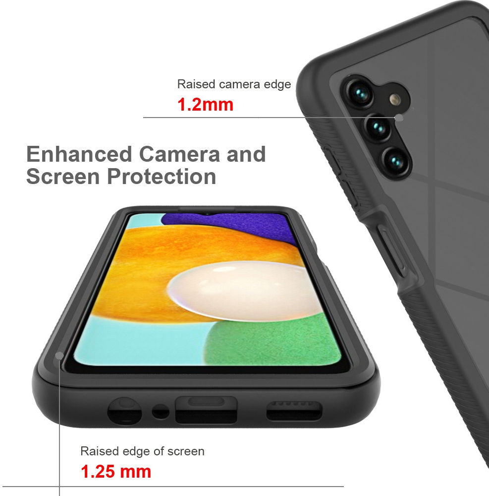 Samsung Galaxy A13 5G/A04s Hoesje Volledig Schokbestendig Cover Blauw afbeelding 5