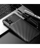 Xiaomi Redmi 10 Hoesje Siliconen Carbon TPU Back Cover Zwart
