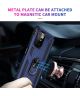 Xiaomi Redmi 10 Hoesje Hybride Kickstand Ring Back Cover Blauw