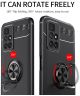 Xiaomi Redmi 10 Hoesje met Magnetische Kickstand Ring Zwart