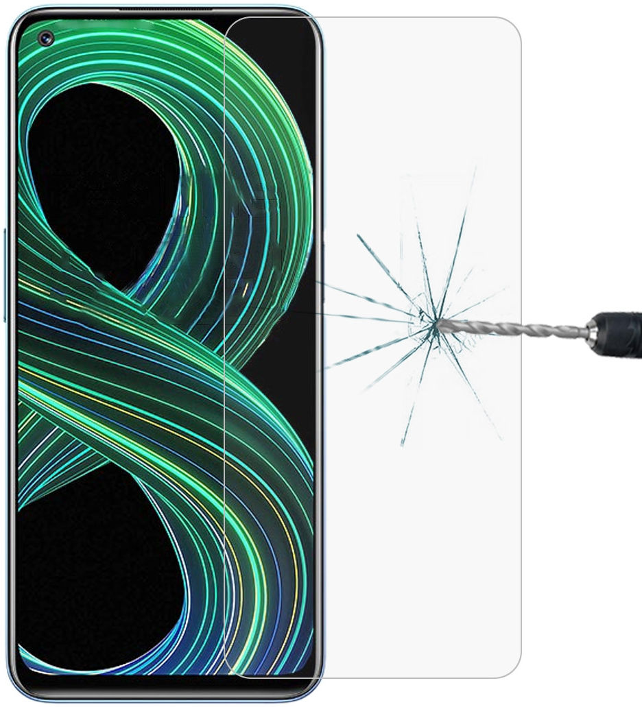 Realme 8 5G Screenprotector 9H Tempered Glass afbeelding 1