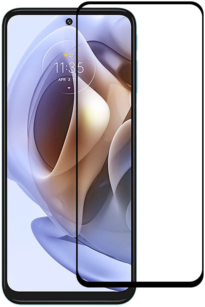 Motorola Moto G31 / G41 Screen Protector 9H Tempered Glass Full Cover afbeelding 1