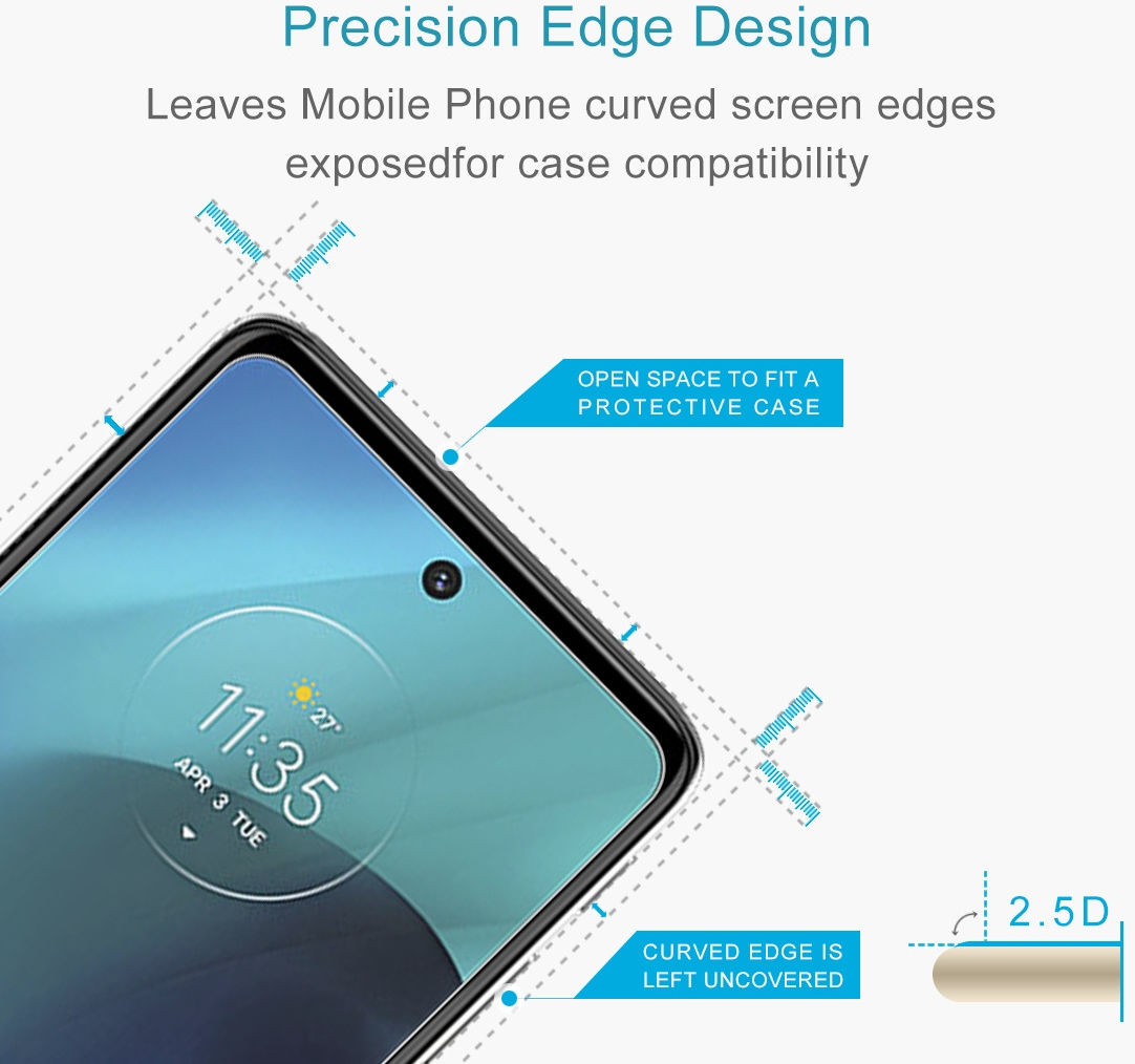 Motorola Moto G51 Screen Protector 9H Tempered Glass 0.26mm afbeelding 4