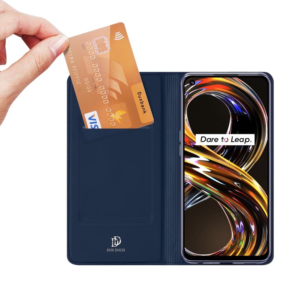 Dux Ducis Skin Pro Series Case Realme 8i Hoesje Wallet Book Case Blauw afbeelding 2