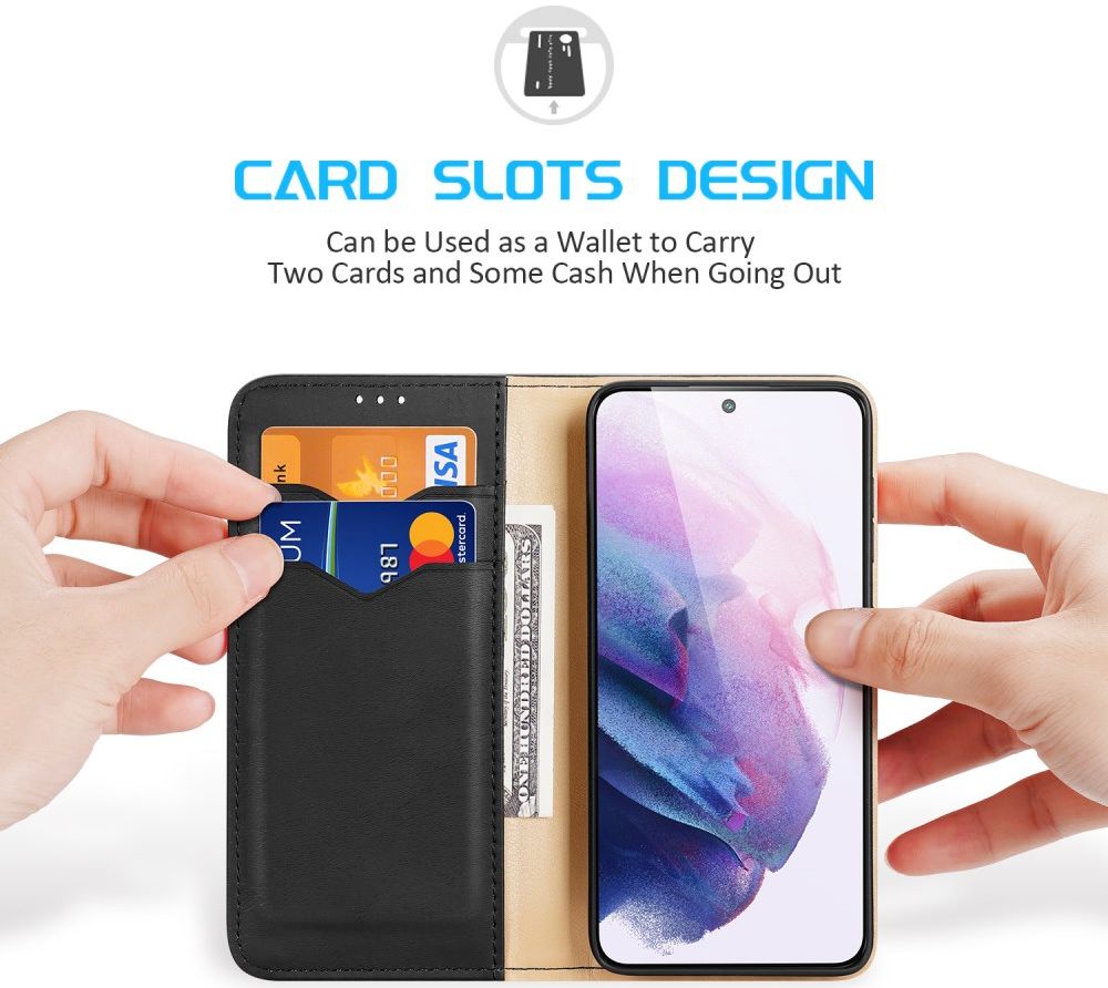 Dux Ducis Hivo Series Samsung Galaxy S22 Hoesje RFID Book Case Zwart afbeelding 5